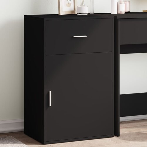 Furnova Omara črna 56,5x39x90 cm inženirski les, (21954184) Slike