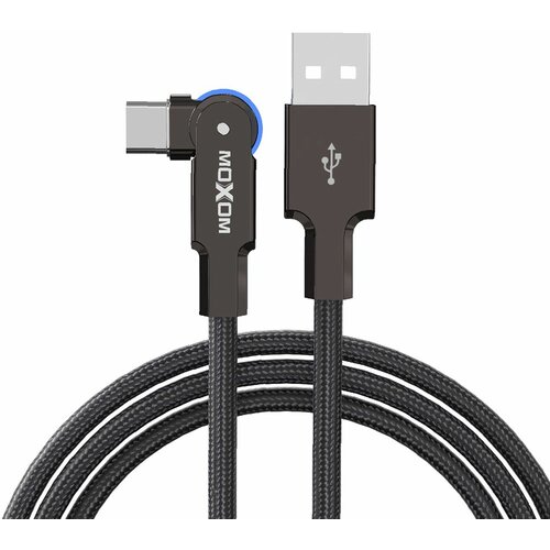 Moxom USB data kabl MX-CB210 180 Rotation 3A Type C 1.2m/ crna Slike