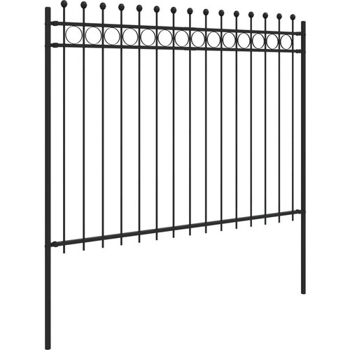  Ograda u obliku prstena Crna 200 x 200 cm Slike