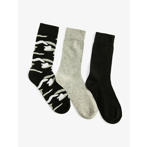 Koton Set of 3 Crepe Socks, Multicolored Pattern Slike