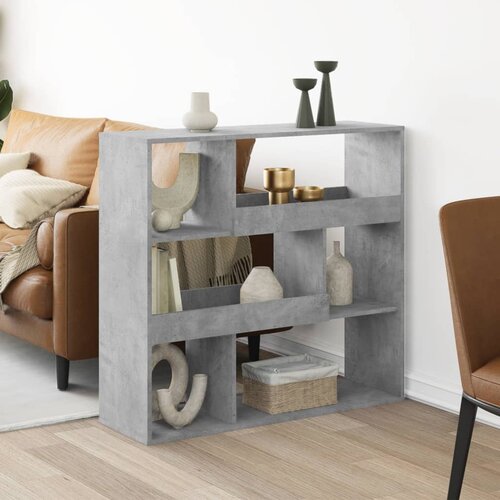 vidaXL Knjižna omara betonsko siva 100x33x94,5 cm inženirski les Cene