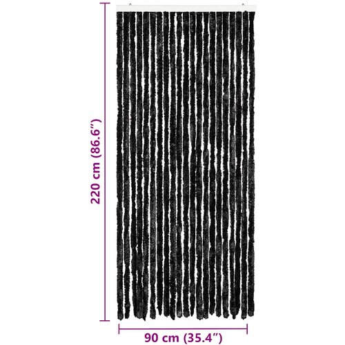  Zastor protiv insekata antracit 90 x 220 cm &amp;scaron;enil Slike