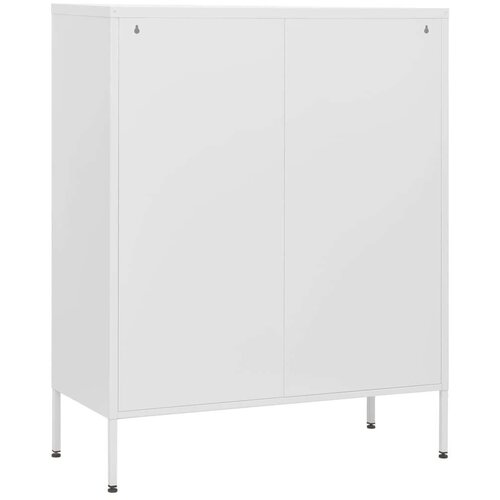 VidaXL Ladičar bijeli 80 x 35 x 101,5 cm čelični Slike