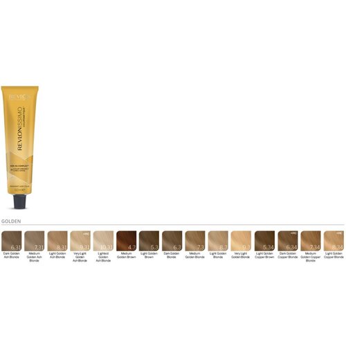 Revlon Professional Revlonissimo Colorsmetique Golden Shades permanentna barva za lase za tople blond odtenke 8.31 60 ml Slike