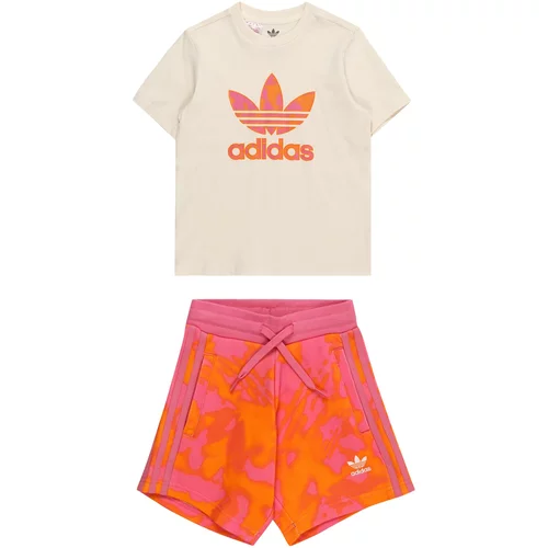 Adidas Komplet oranžna / temno roza / naravno bela