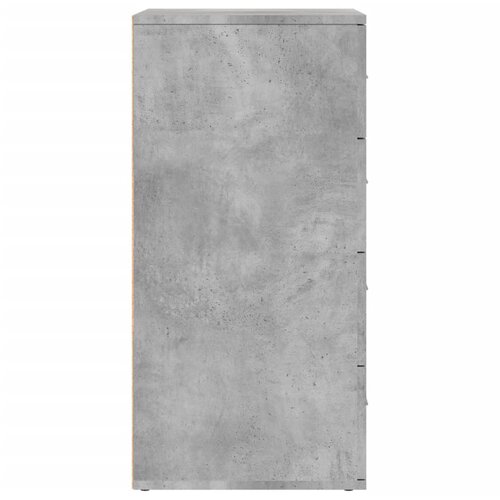  Komoda siva boja betona 60x39x80 cm od konstruiranog drva Slike
