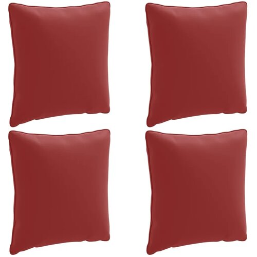  Jastučići za leđa (4 kom) PUTTEN 4 pcs 100% poliester - Burgundac (poliester) 40 x 40 x 15 cm 4 Slike