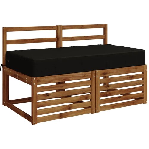  Jastuk za sjedalo SOEST 100% poliester Crna 120 x 60 x 15 cm - Crna 120 x 60 x 15 cm Melange Slike