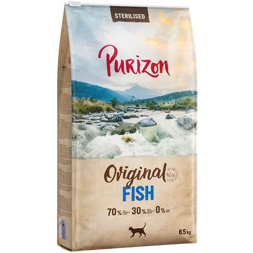 Purizon Sterilised Adult riba - brez žit - Varčno pakiranje: 2 x 6,5 kg