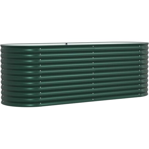 VidaXL Vrtni ležaj Zelena Pocinčani čelik 240 x 80 x 81 cm Izdržljivo Slike