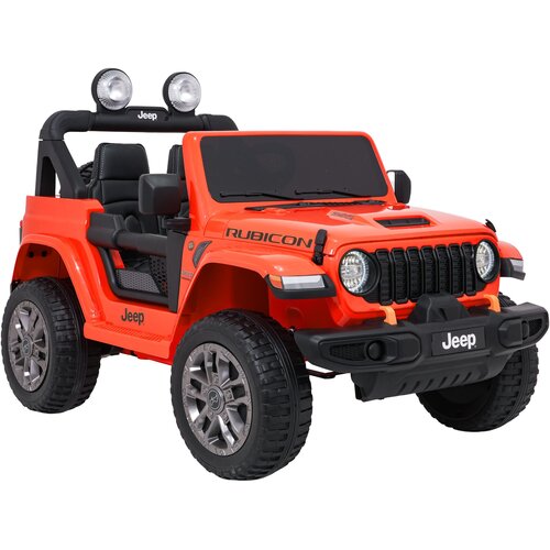  Licencirani auto na akumulator Jeep Wrangler Rubicon LIFT - narančasti Slike