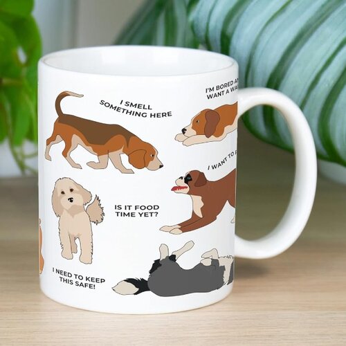  Skodelica s slovarjem pasjega jezika Cene
