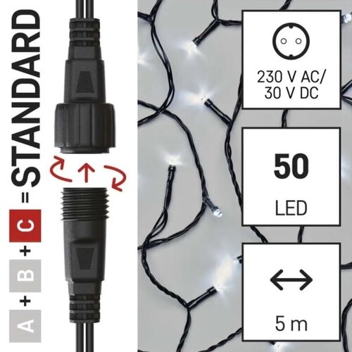  LED spolja&amp;scaron;nji niz 50xLED/5m IP44 hladna bela Slike