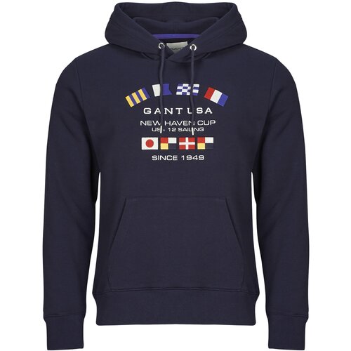 Gant GRAPHIC SWEAT HOODIE Tamno plava Cijene