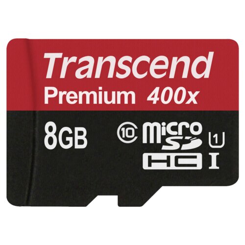 Transcend microSDHC 8GB Class 10 UHS-I 400x + SD Adapter Cijene