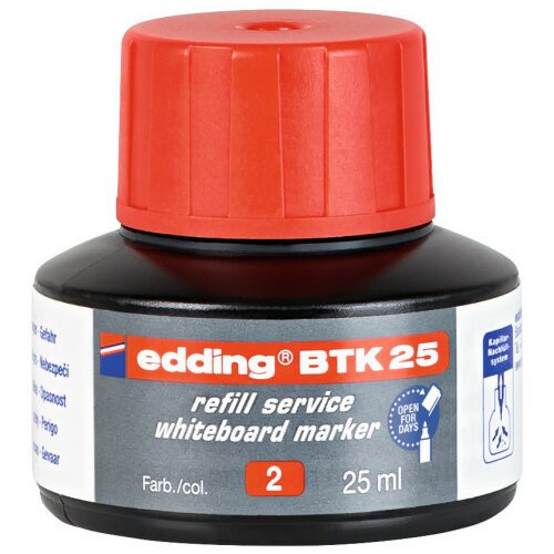 Edding refil za marker za belu tablu BTK 25, 25ml crvena ( 09MM12D ) Slike