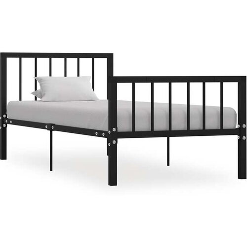  Okvir Za krevet crni metalni 100 x 200 cm Cene
