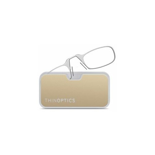 Thinoptics naočare sa dioptrijom Metal Pod Clear & Gold Extra Low Power Glasses Clear Slike