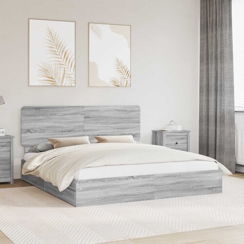  s od storage Siva Sonoma 180 x 200 cm Konstruirano drvo Cijene