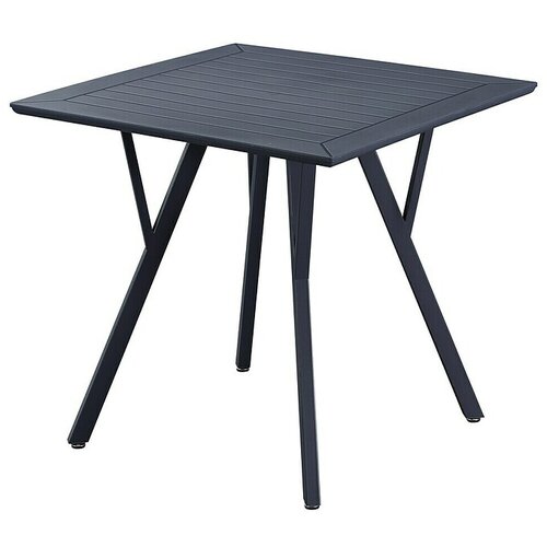 SUNFUN Vrtna miza (Do x Š x V: 80 x 80 x 75 cm, Polipropilen, Prašno barvano jeklo, Antracit) Cene