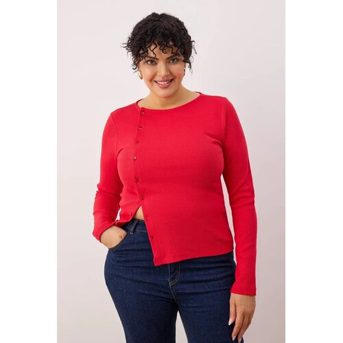 Trendyol Ženska bluza Tbbaw26Af00092, Crvena Cene