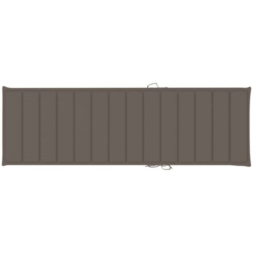  Jastuk za ležaljku smeđesivi 200 x 60 x 3 cm od tkanine Oxford Slike