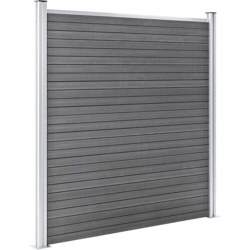 VidaXL set WPC ograda 1 kvadratna + 1 kosa 273 x 186 cm sivi Slike