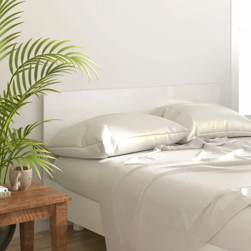 vidaXL Uzglavlje za krevet visoki sjaj bijelo 160 x 1,5 x 80 cm drveno