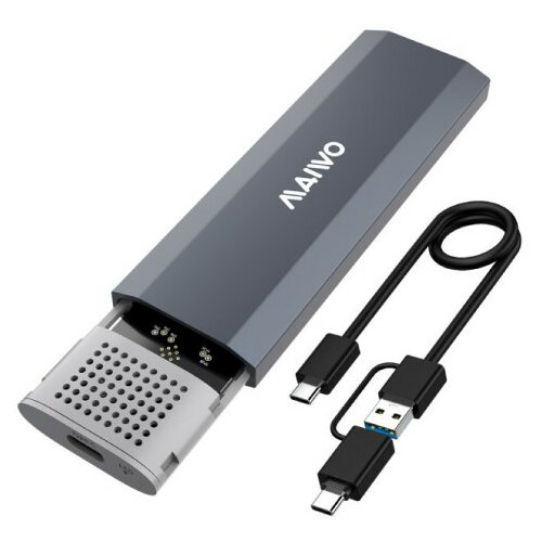 Maiwo USB 3.2 Tip-C Kućište za M.2 PCIe NVMe SSD, aluminium, bez alata, K1689P Cene