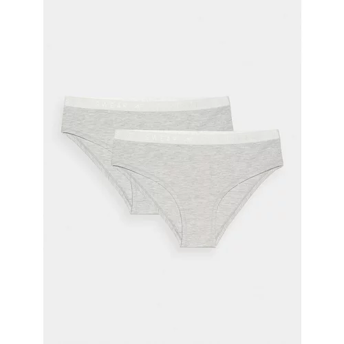 4f Women's Underwear Panties (2 Pack) - Grey