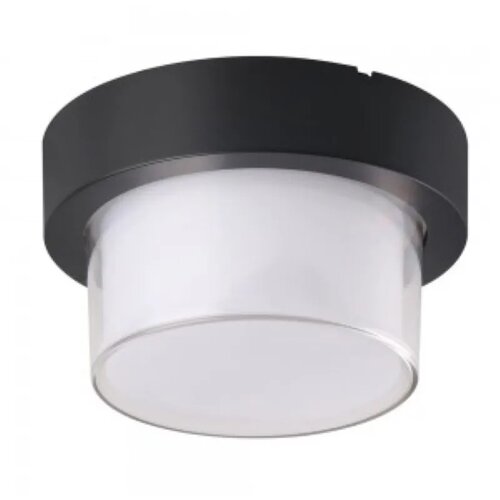 V-tac led zidna svetiljka 12W 4000K IP65 okrugla crna Cene