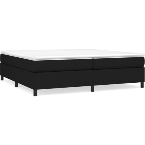 VidaXL Box spring postelja z vzmetnico črn 200x200 cm blago, (20725299) Slike