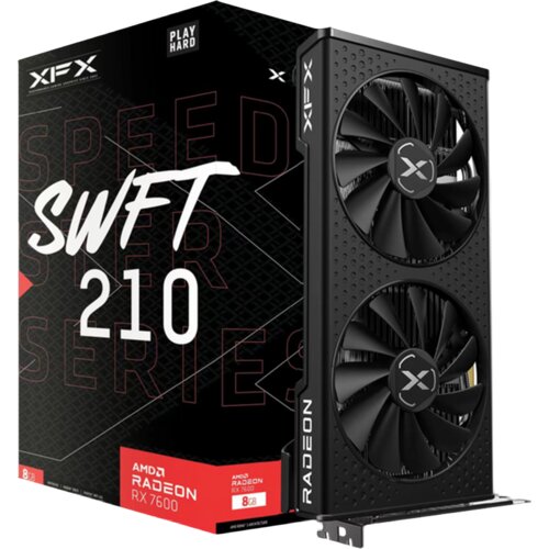XFX SPEEDSTER SWFT 210 AMD Radeon RX 7600 8 GB GDDR6 128-bit HDMI 3x DP Cijene