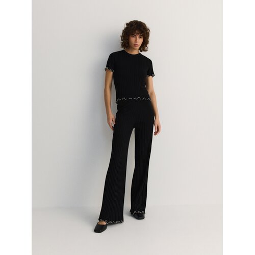 Reserved LADIES` TROUSERS - crno Cijene