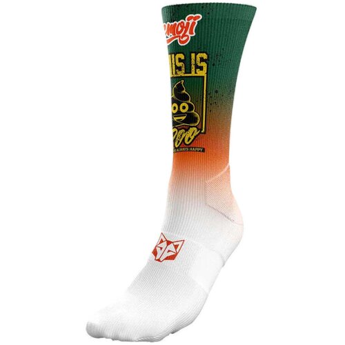 Otso &amp;Scaron;portne nogavice Chaussettes Emoji Be Like Poo blanc 67% polyamide Bela Slike