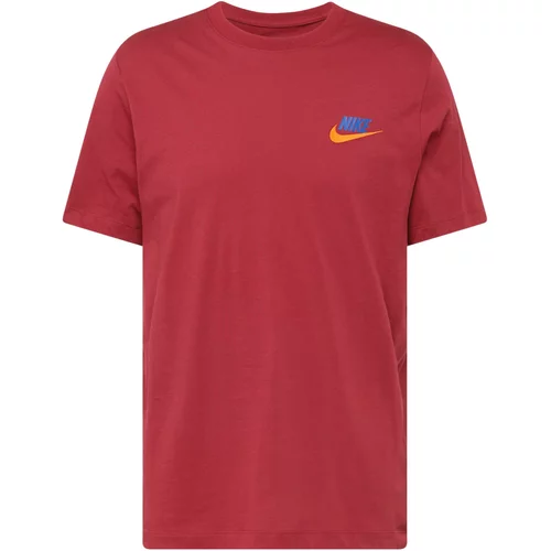 Nike Sportswear Majica 'CLUB+' mornarska / zlato-rumena / brusnica