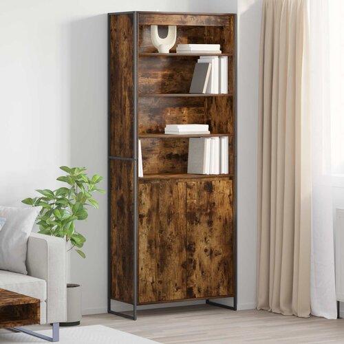 vidaXL Visoki ormari 2 pcs Dimni hrast 60 x 36 x 300 cm Cene