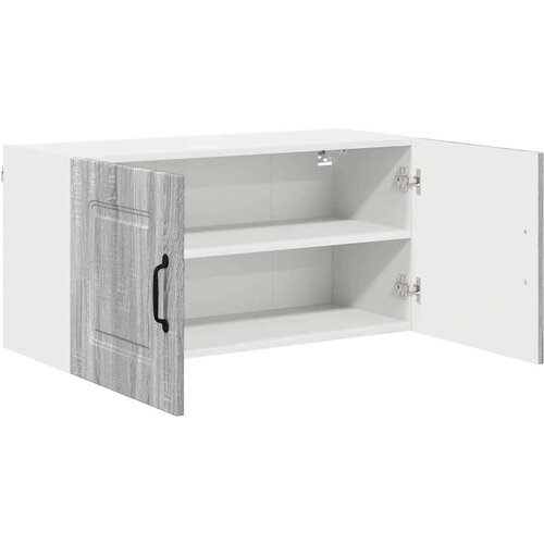 VidaXL zidni kuhinjski ormarić s policom siva sonoma 80 x 31 x 40 cm Slike