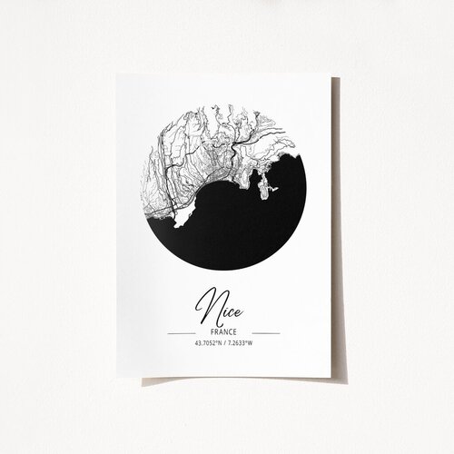 Wallity Poster Francuska Nica-2069, 50x70 cm Cijene