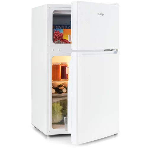 Klarstein Big Daddy Cool, hladilnik z zamrzovalnikom, 61/26 litrov, 40 dB, F, bela