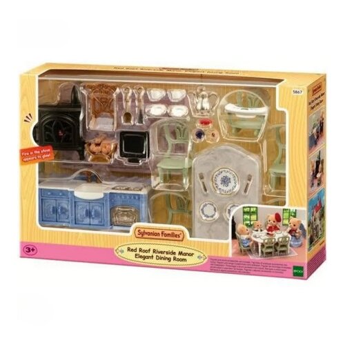 SYLVANIAN red roof riverside manor elegant dining room ( EC5867 ) Cene