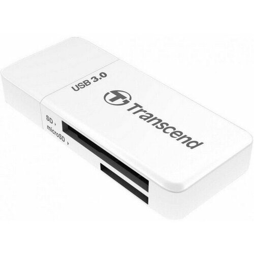 Transcend Card reader, Mini F5, USB3.0, SD/MicroSD SDHC/SDXC/UHS-I, Black ( TS-RDF5K ) Slike