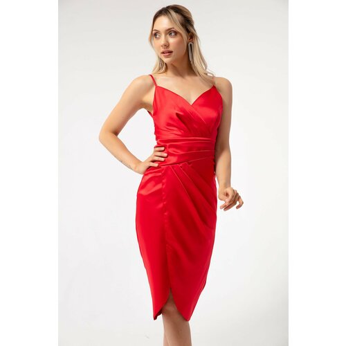 Lafaba Evening & Prom Dress - Red - Wrapover Slike