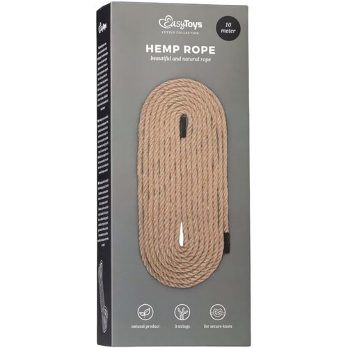 EasyToys Hemp Rope - uže za vezivanje (10m) - prirodno Cijene