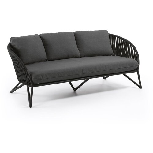 Kave Home Crna vrtna sofa Branzie Cijene