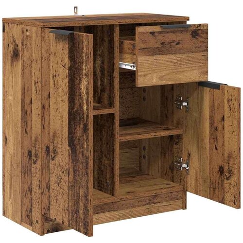 vidaXL Strani šal s predalom Star les 60 x 30 x 70 cm Konstruiran les Cene