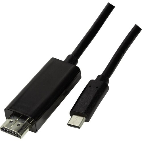 Logilink USB-C&reg; / HDMI adapterski kabel USB-C&reg; vtič\, HDMI-A vtič 1.80 m črna UA0329 USB-C&reg;-Display kabel, (20417658) Cene