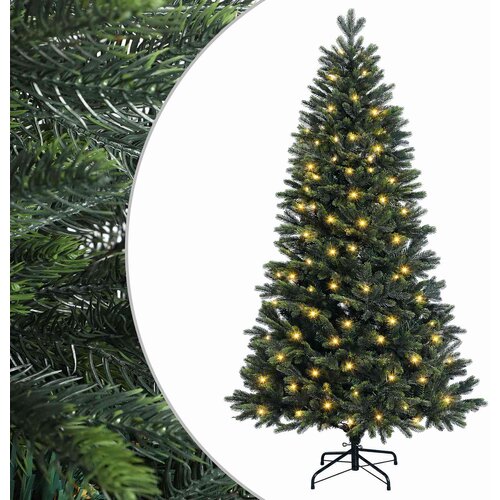 Umjetno božićno drvce s kuglicama 120 LED lampica Slike