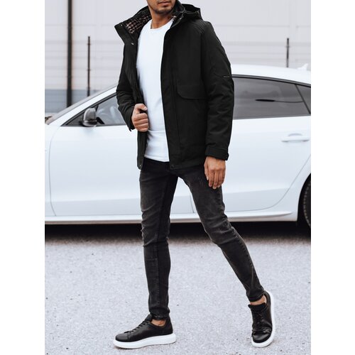 DStreet Men's winter jacket with hood black Cijene