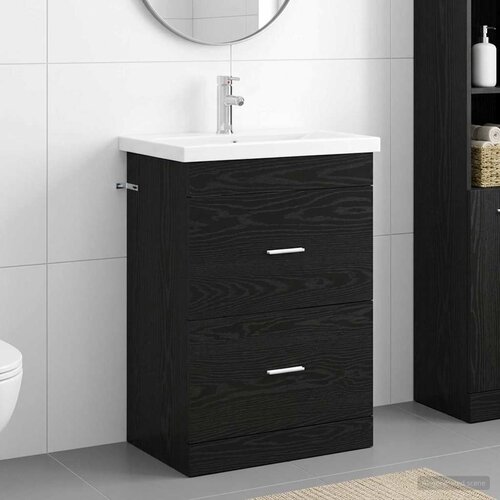  Set namje&scaron;taja za kupaonicu Crni hrast 61 x 40 x 84,5 cm Cijene